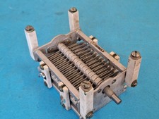 Tuning capacitor ~ 110pF Single Gang ~ Wide vane spacing ~ G I Corp. USA