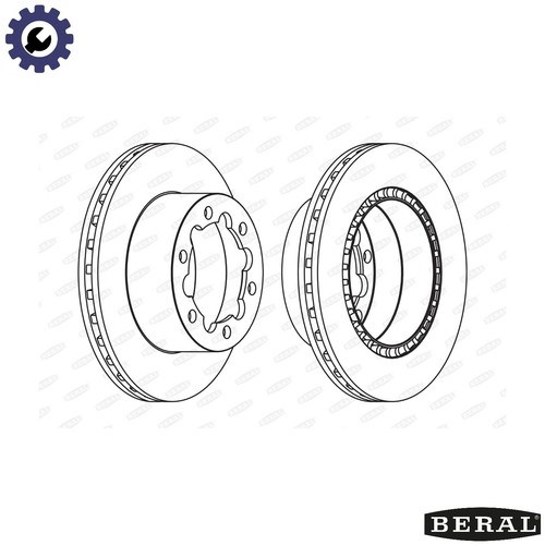 Brake disc bcr312a for vw - bcr312a,