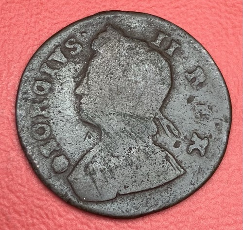 George 1738 halfpenny - george,