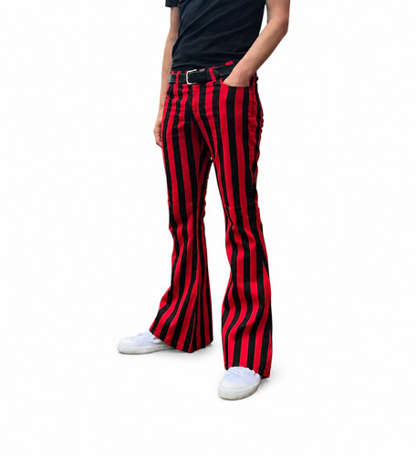 Flares red black - black, mens
