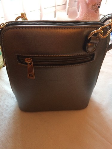 Metallic crossbody bag faux - crossbody,
