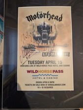 Motorhead Signed Poster Lemmy Kilmister