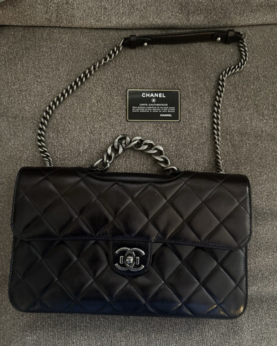 Chanel black quilted - black, flap