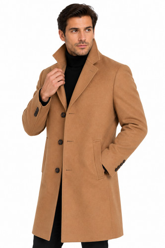 Brown tan wool - brown, knee