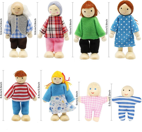 Dolls house family set - dolls,