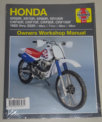 Repair manual honda crf - repair, xr