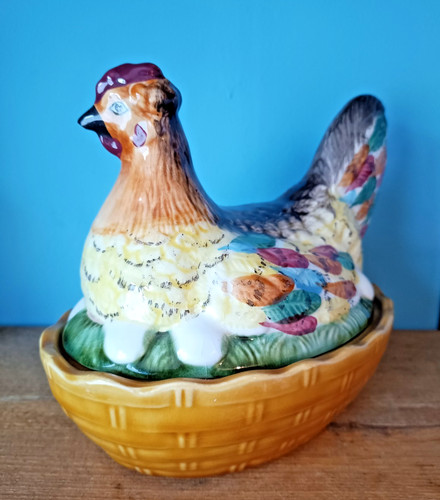 Vintage ceramic hand painted - ceramic,