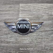 Mini Cooper One R55 R56 R57 LCI Front Badge Bonnet Hood Emblem Logo Chrome