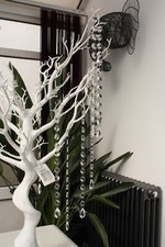 24 X 125cm APAC CLEAR ACRYLIC CRYSTAL CHANDELIER CANDELABRA DROPS WEDDING XMAS