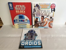 Star Wars Book Bundle x3 Secret Life Of Droids, R2D2's Droid Workshop,