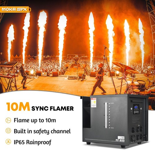Moka 10m stage flame machine - 8-10m,