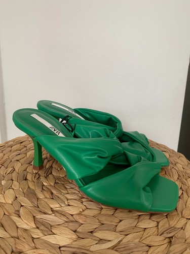 Zara sandals gathered straps - zara,