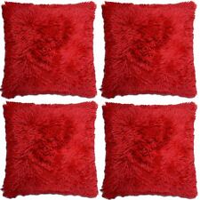 4 x Faux Fur Cushion Covers