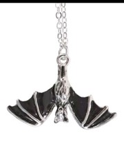 Hanging Bat Pendant Necklace