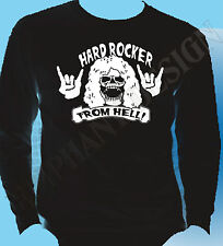 Hard Rocker From Hell Mens Long Sleeve T-Shirt Heavy Metal Saxon UFO Motorhead