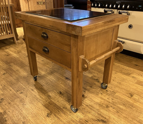 Rolling kitchen island wood - kitchen,