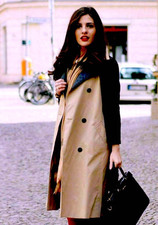  ZARA LONG COAT CLASSIC TRENCH