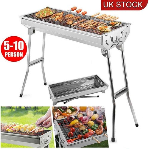 Stainless steel charcoal bbq - steel,