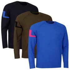 J.Lindeberg Mens Gusten Knitted Lightweight Soft Golf Sweater 43% OFF RRP