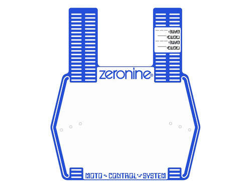 Zeronine bmx number plate - number, old