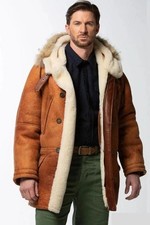 Long Sheepskin Parka Jacket