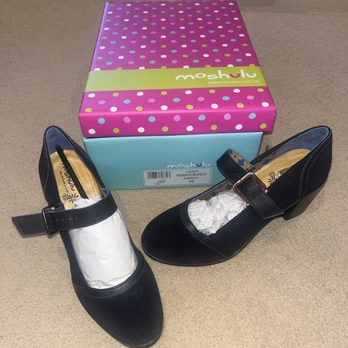 Moshulu ladies navy suede - ladies,
