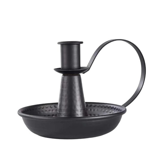 1pcs black iron - 1pcs, candle
