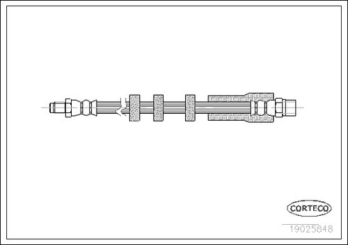19025848 corteco brake hose - 19025848,