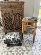 VINTAGE OAK MCM BAR STOOLS -BREAKFAST BAR STOOLS - Vintage Stool- Desk Seat -