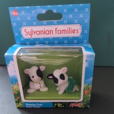 Sylvanian Families - Friesian Cow Twins, Rare, With Original Box