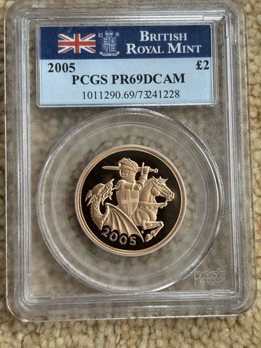 2005 gold proof pf69 - gold, £2
