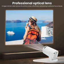 Small Projector Portable 1080P Automatic Correction Wireless Wired Projection