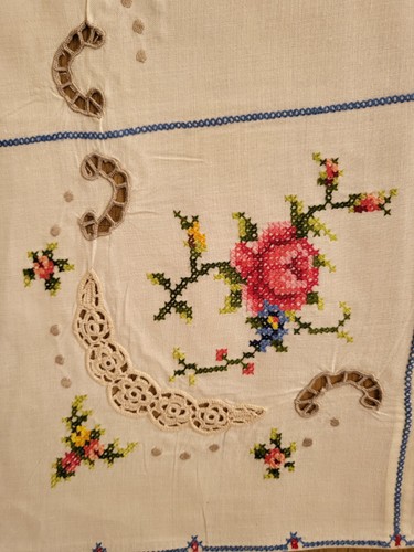 Vintage cross stitch - cross,
