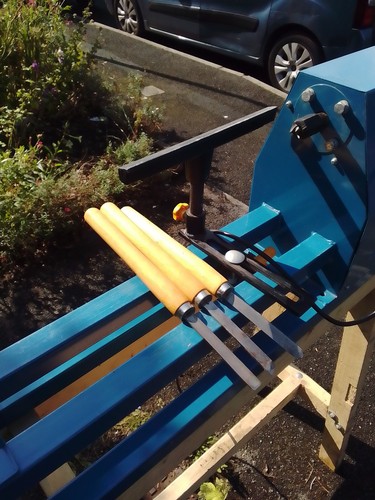 Woodturning lathe used - woodturning,