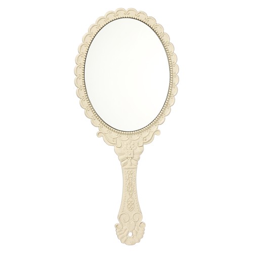 Vintage hand held mirror - vintage,