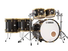 Yamaha PHX 22" Drum Kit, Textured Mono Black w/Gold Hardware