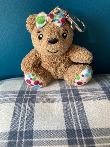 Retro keyring plush dark brown - keyring,
