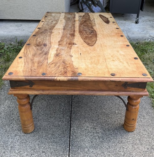 Rustic solid wood coffee - rustic,