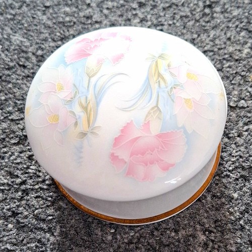 Fine bone china floral - bone, trinket