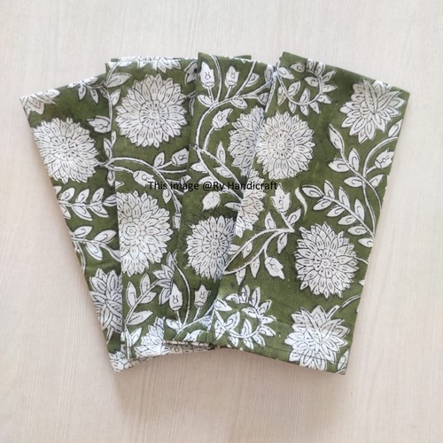 Green cloth napkins block - cloth,