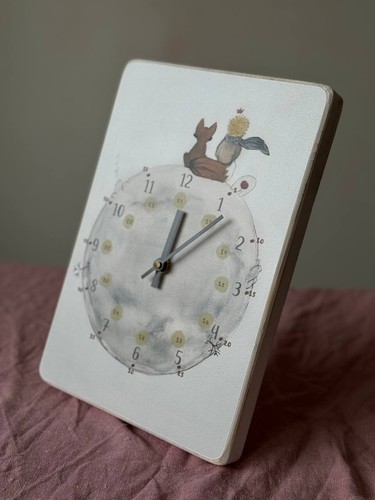 Clock wooden educational - clock,