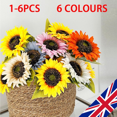 Artificial single sunflower - single,