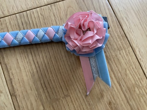 Baby blue pink velvet show - velvet,