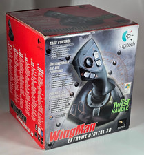 Vintage Logitech WingMan Extreme Digital 3D – Flight Simulator Joystick Boxed