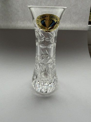 Tutbury crstal single - bud, vase