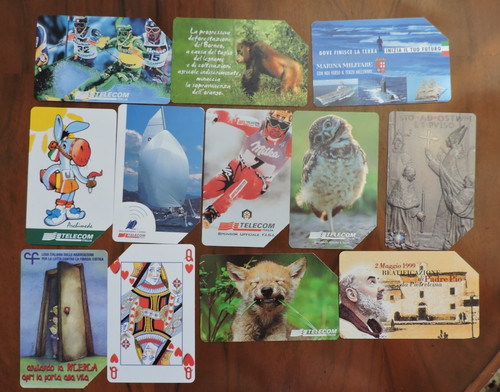 Used phonecards from - 12,