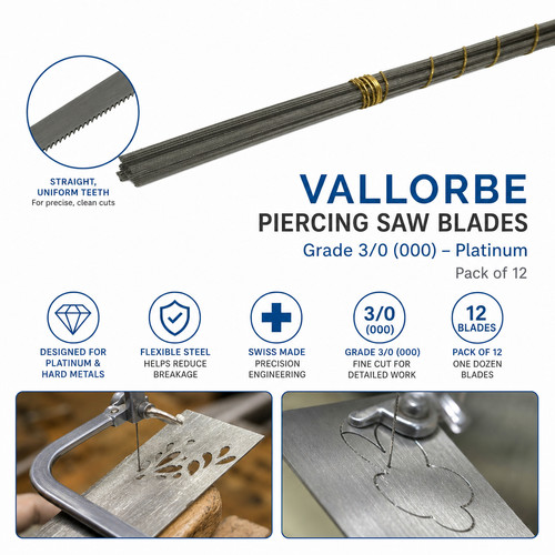 Vallorbe platinum piercing saw - platinum,