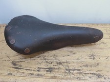 Vintage Brooks Professional Brown Leather Saddle