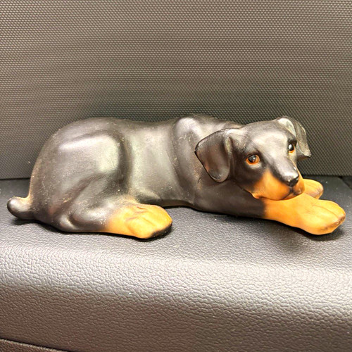 Lefton doberman pinscher lying - lefton,