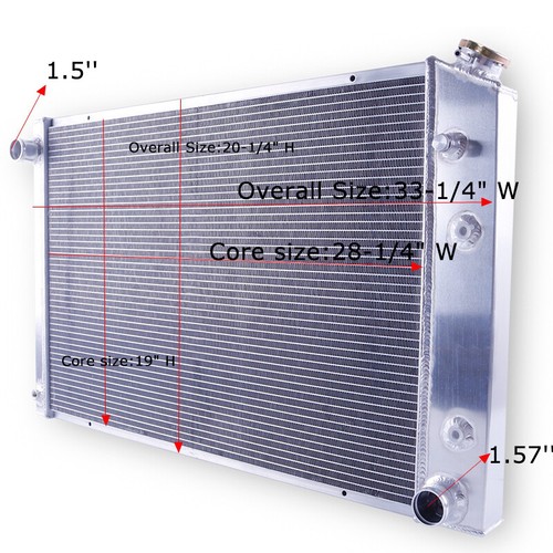 Row aluminum radiator - radiator, for